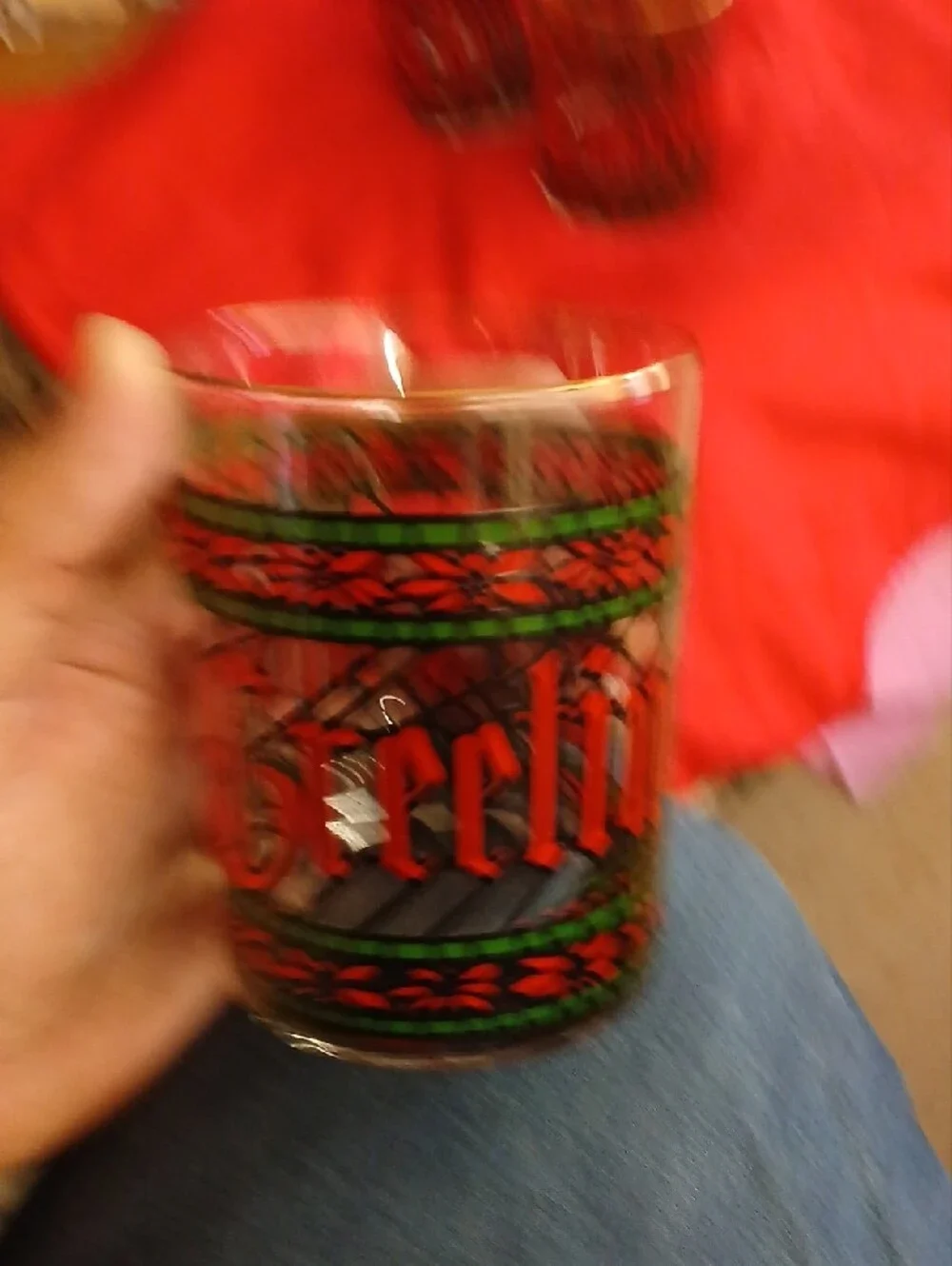 Houze seasons greeting lowball Decorative Glass Tumblers - Set of 4